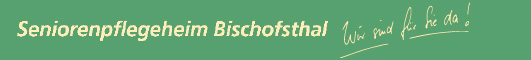 Seniorenpflegeheim Bischofsthal Logo